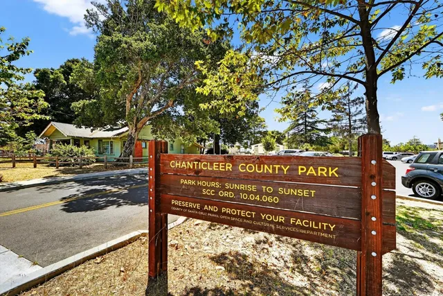 a view of street sign