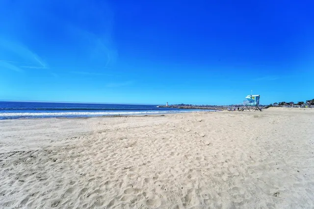 a view of beach and ocean