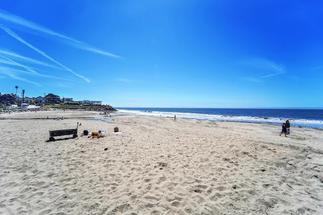 a view of beach and ocean view