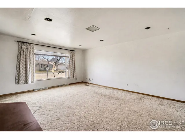 a view of an empty room