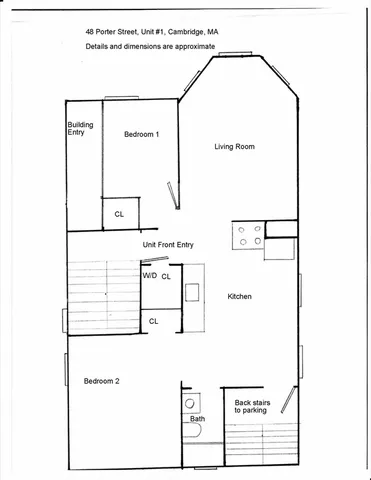 $3,150 | 48 Porter Street, Unit 1, Cambridge, MA 02141