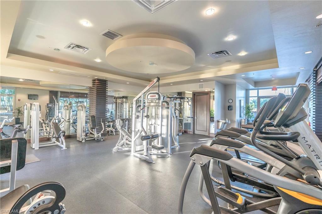9115 Strada Place, Unit 5317 Naples, FL 34108 - Photo 23 of 30 a view of a room with gym equipment