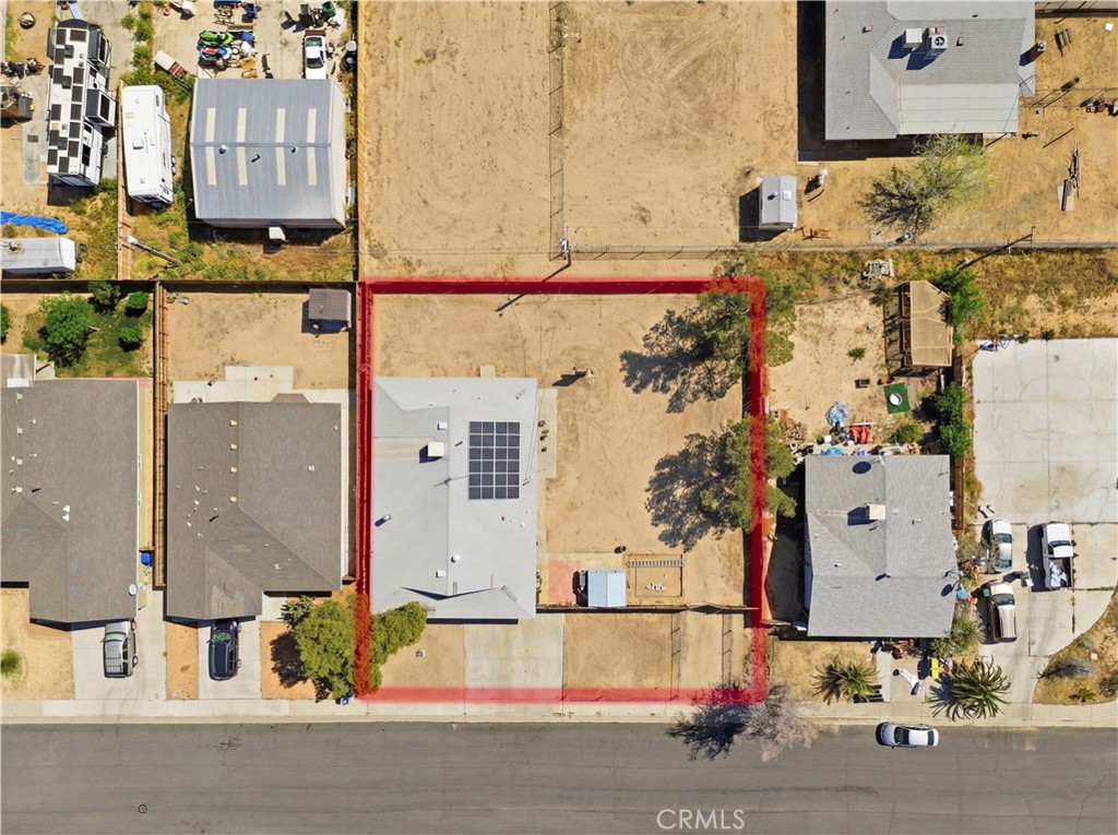 1032 South Farragut Street Ridgecrest, CA 93555 - Photo 22 of 22 aerial view of a house with a street