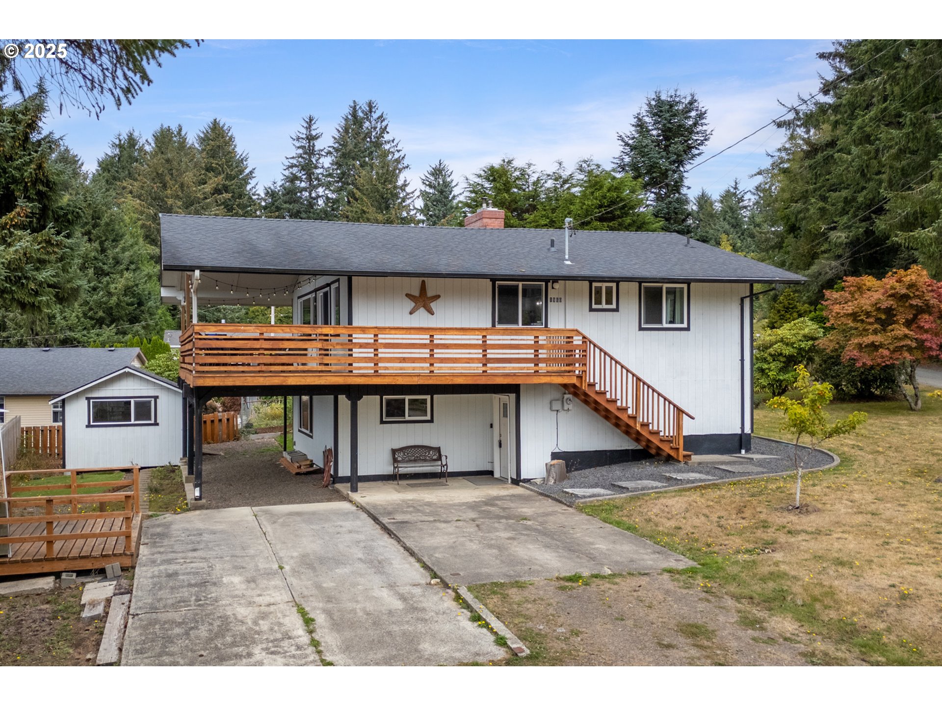 1960 Alder Cove Road West Netarts, OR 97141 - Photo 2 of 41 a view of a house with a patio
