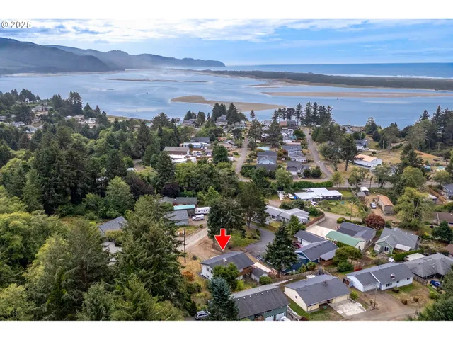 a view of city and mountain