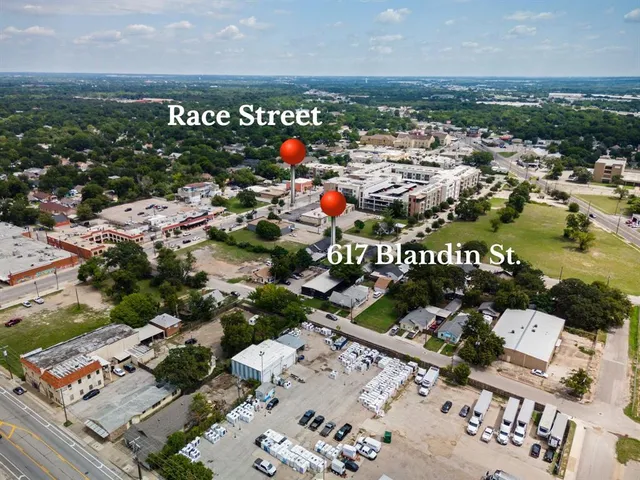 an aerial view of a city