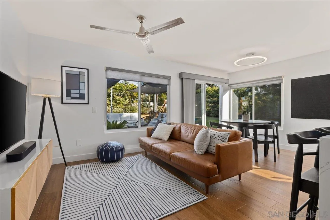 101 Rodney Avenue Encinitas, CA 92024 - Photo 11 of 31 a living room with furniture and a flat screen tv