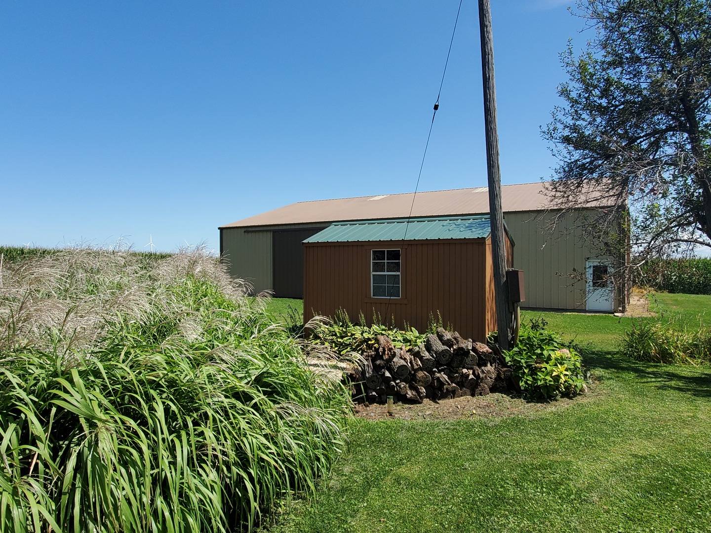 2502 Tower Road West Brooklyn, IL 61378 - Photo 24 of 26 a backyard of a house with lots of green space