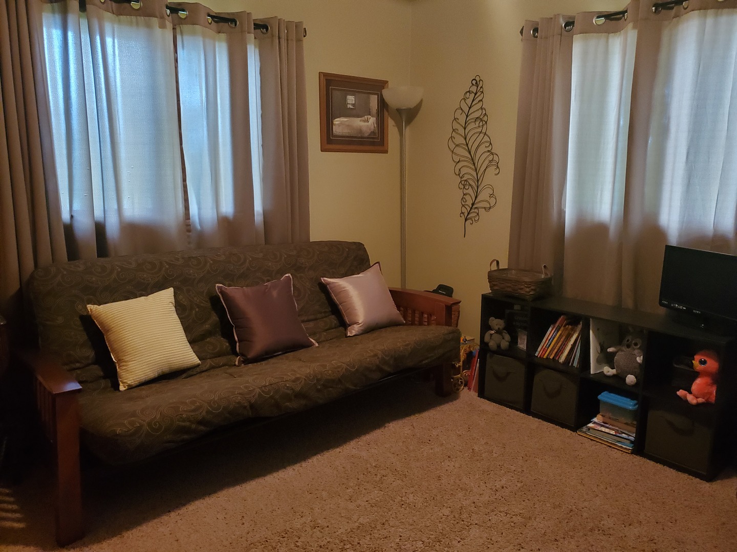 2502 Tower Road West Brooklyn, IL 61378 - Photo 4 of 26 a living room with furniture and a flat screen tv