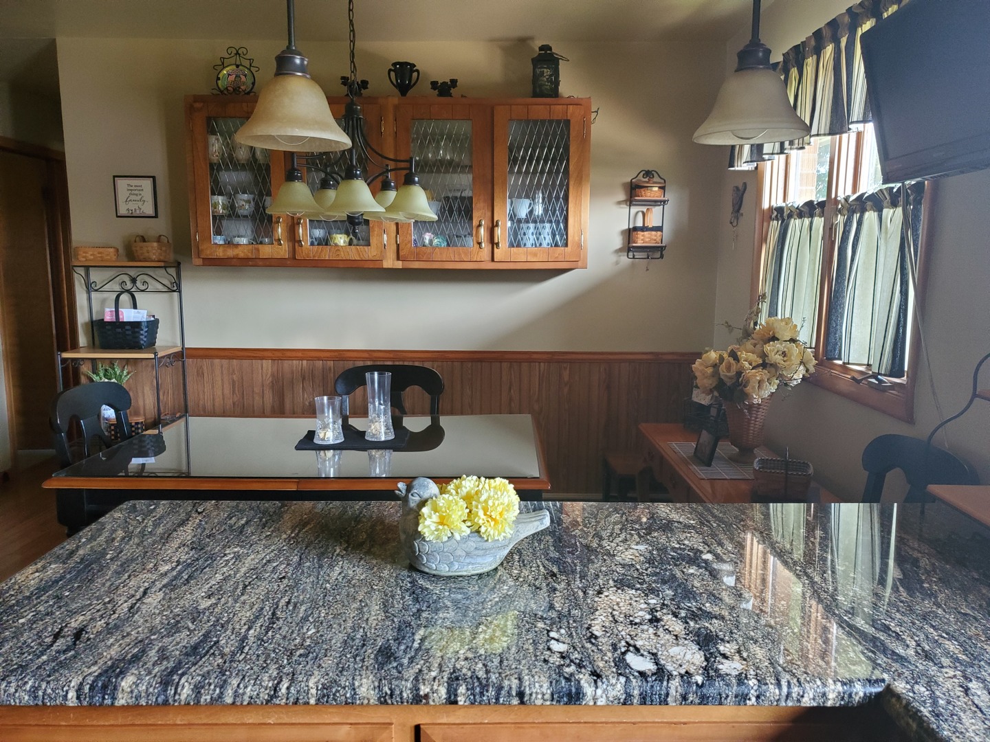 2502 Tower Road West Brooklyn, IL 61378 - Photo 6 of 26 a view of living room with furniture and chandelier