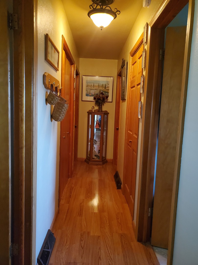 2502 Tower Road West Brooklyn, IL 61378 - Photo 7 of 26 a view of hallway with wooden floor