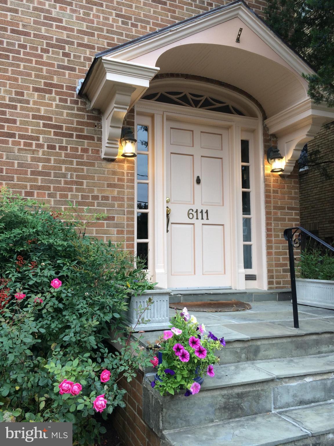 6111 Broad Branch Road Northwest Washington, DC 20015 - Photo 6 of 46 Graceful Front Entry