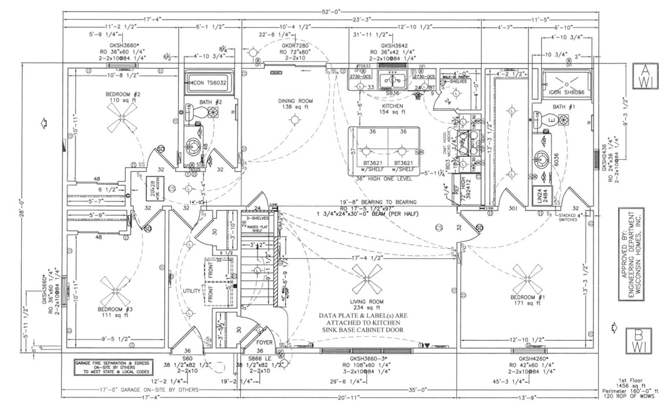 1296 Bluff Road Whitewater, WI 53190 - Photo 17 of 17 Floor Plan
