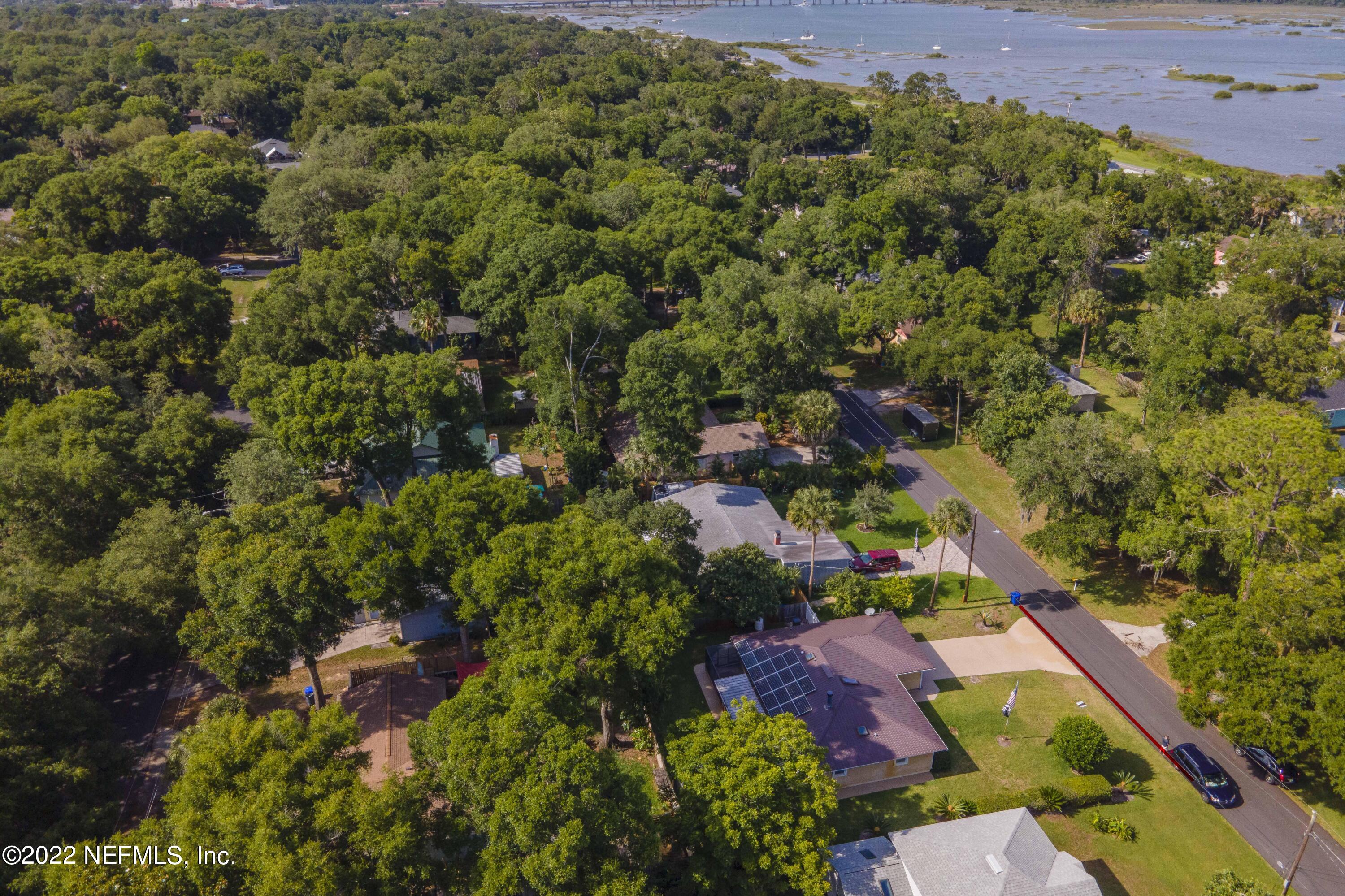 138 Drake Road St. Augustine, FL 32086 - Photo 45 of 46 an aerial view of residential house with outdoor space and trees all around