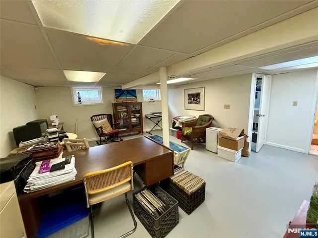 a bedroom with furniture