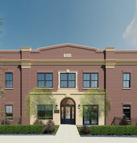 a front view of a house