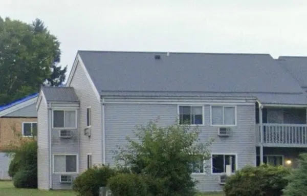 a aerial view of a house