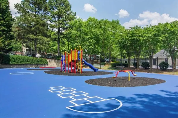 a view of a basketball court