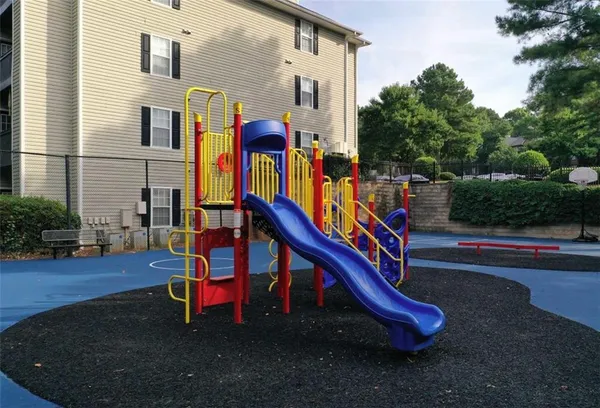a view of outdoor space with seating