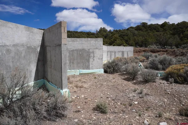a backyard of a house