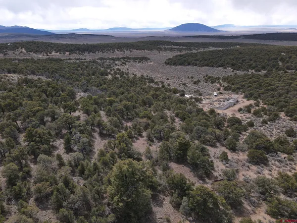 a view of an outdoor space with mountain view