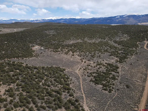 a view of an outdoor space and mountain view