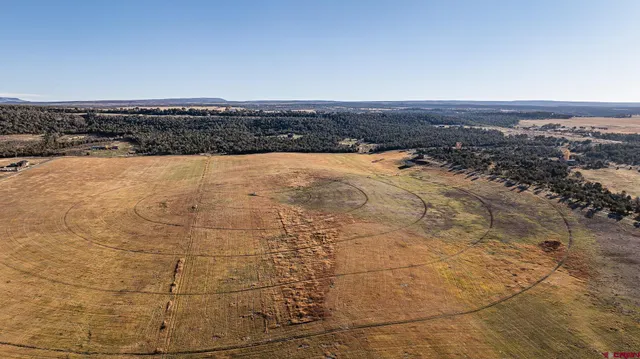 an aerial view of a building