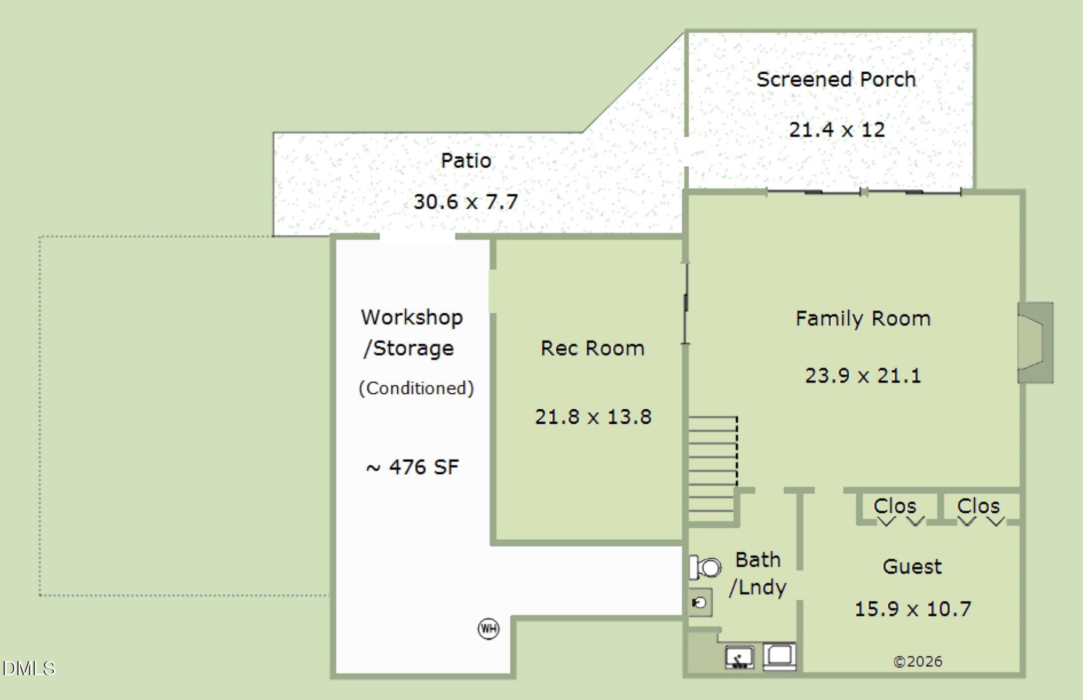 2205 Kilburn Road Raleigh, NC 27604 - Photo 49 of 49 Floorplan-Basement-2205 Kilburn Road (Cu