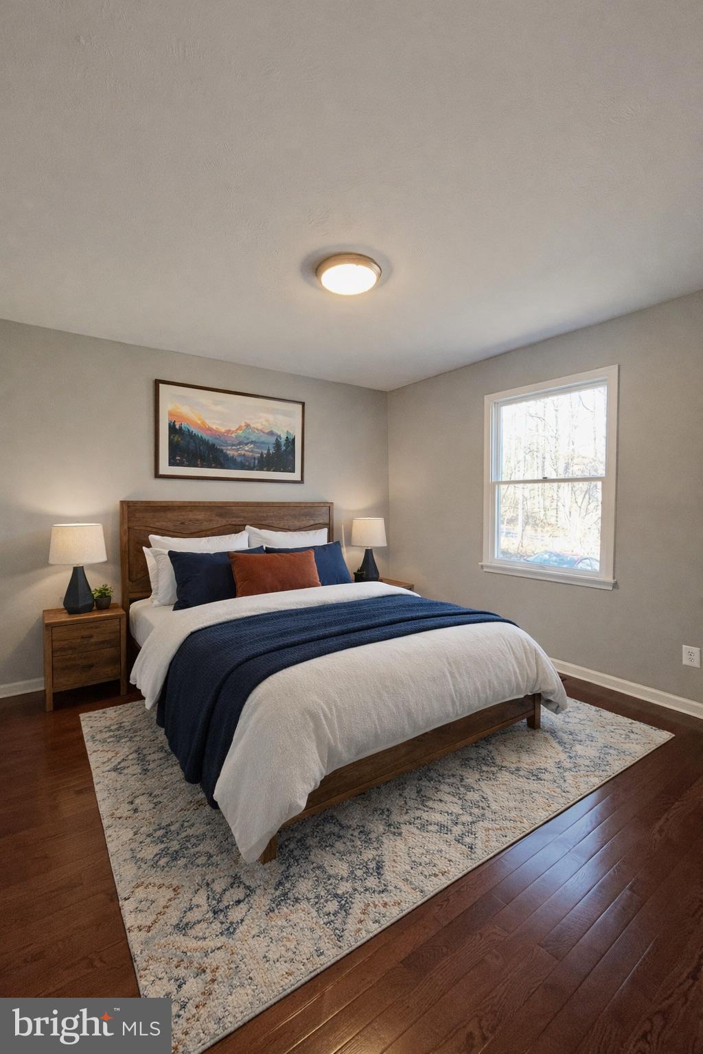 138 Parkside Road Linden, VA 22642 - Photo 24 of 38 a bedroom with a large bed and a window