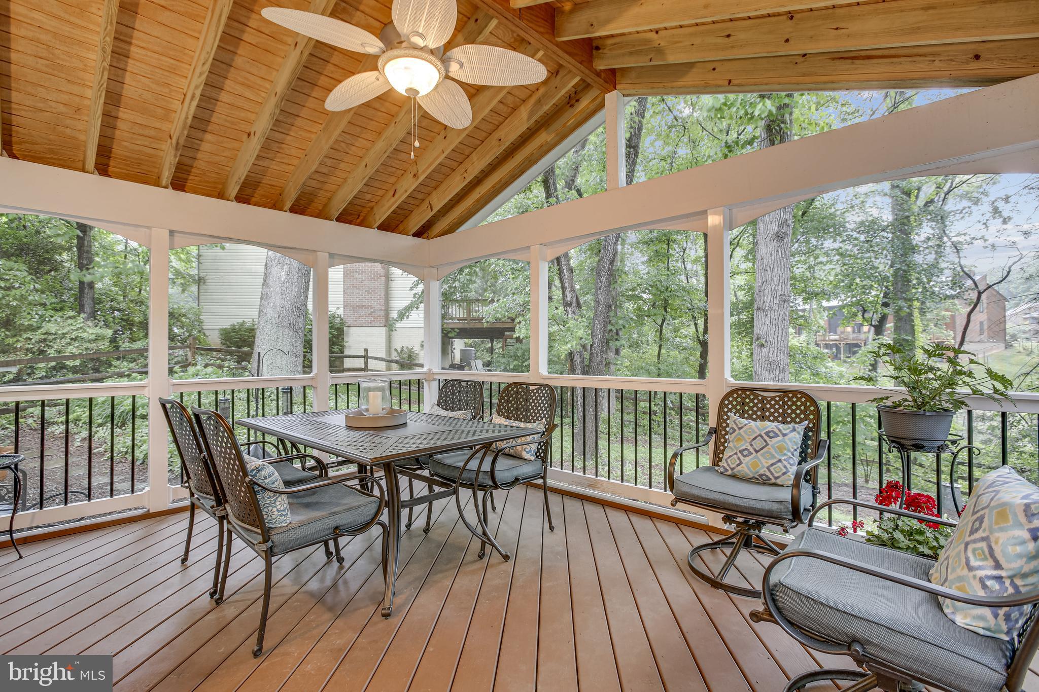 2219 Wakerobin Lane Reston, VA 20191 - Photo 12 of 33 Screened Porch off Kitchen
