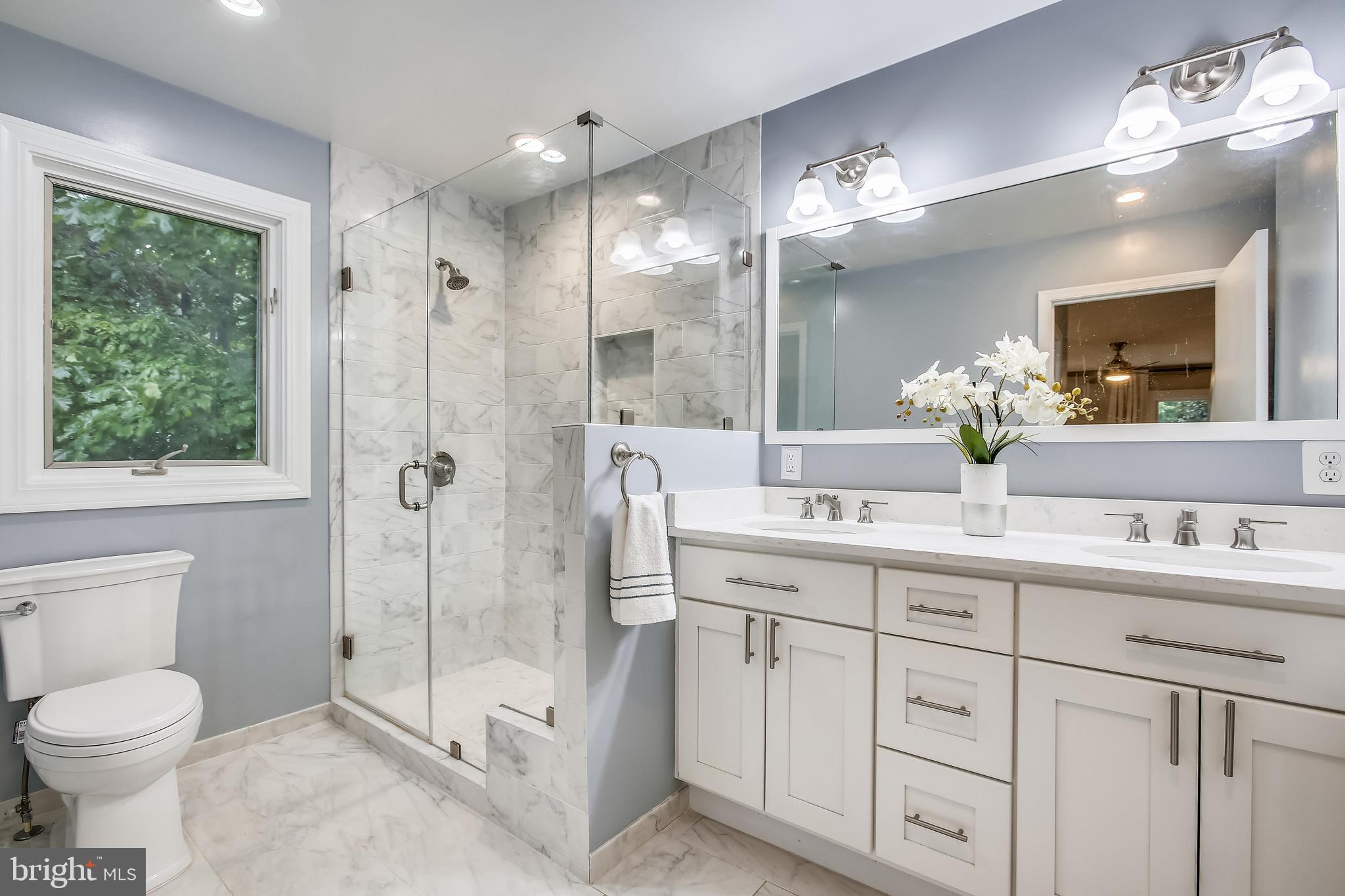 2219 Wakerobin Lane Reston, VA 20191 - Photo 23 of 33 Renovated Primary Bathroom