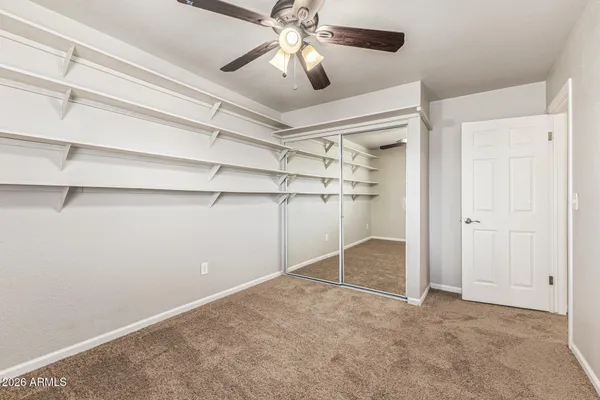 a view of an empty room