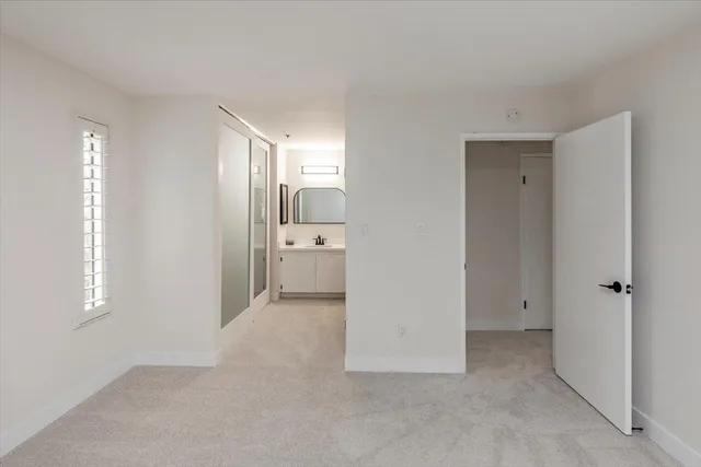 wooden floor and closet in a room