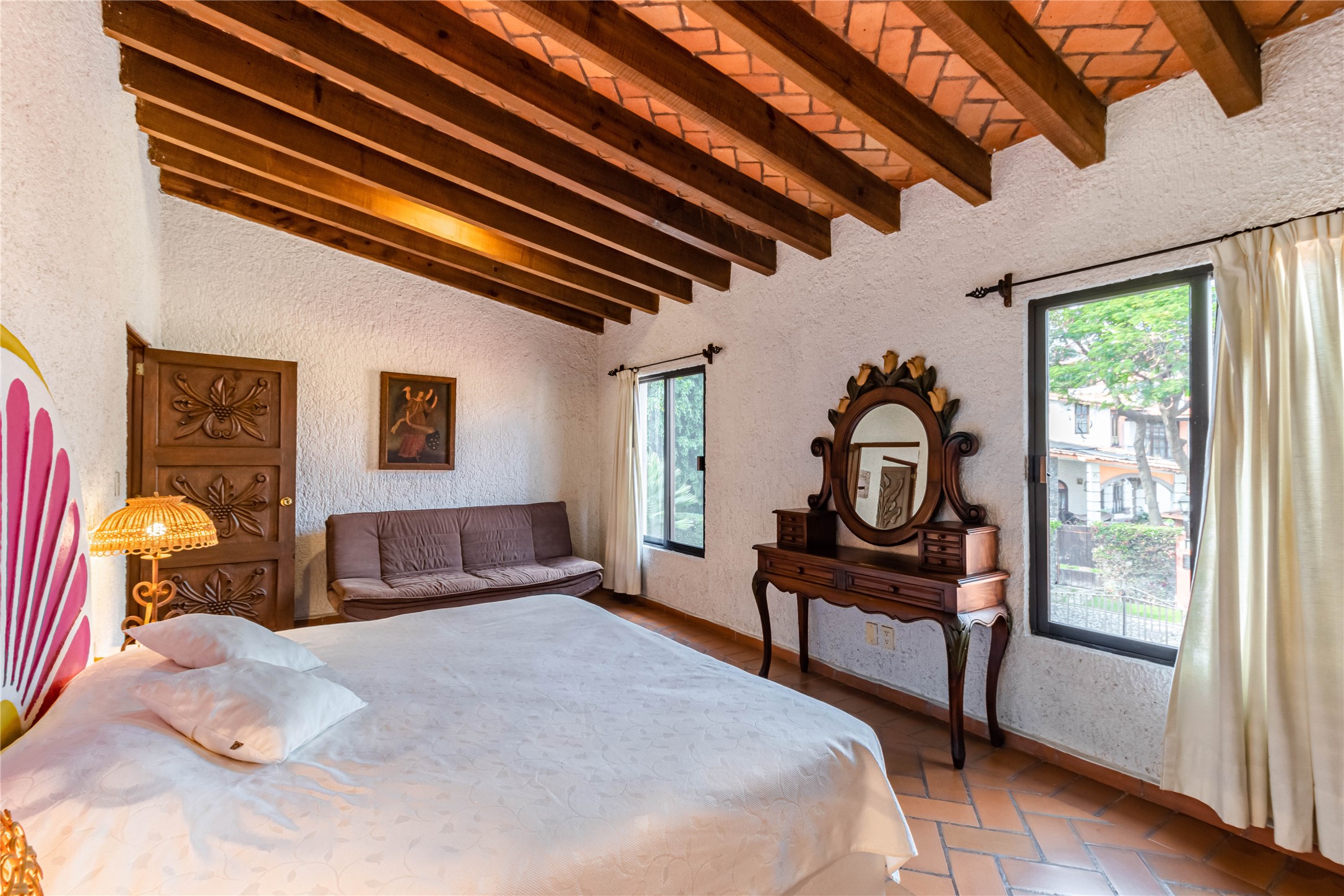 Llamarada Rochester, undefined 62563 - Photo 44 of 50 a bedroom with a bed next to a window with the outer view