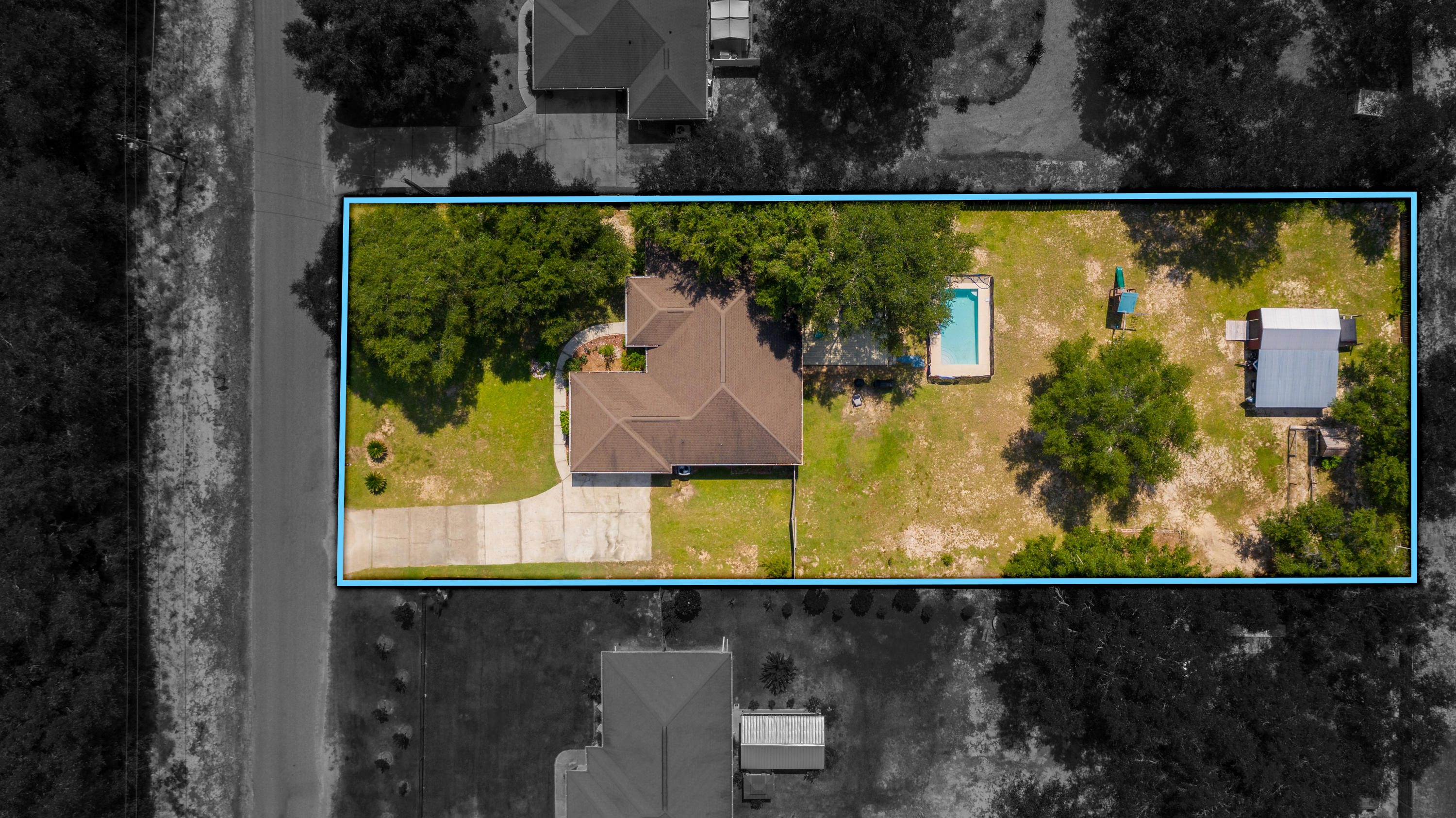 4214 Painter Branch Road Crestview, FL 32539 - Photo 40 of 41 a view of swimming pool from a balcony