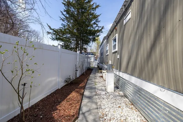 a house with trees in front of it