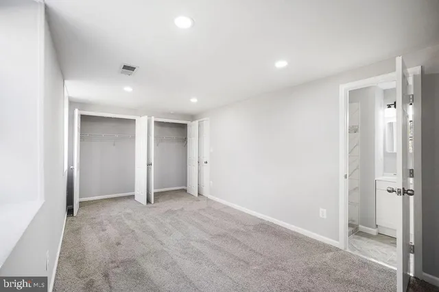 a view of an empty room