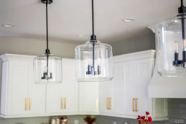 a dining room with furniture potted plants and wooden floor
