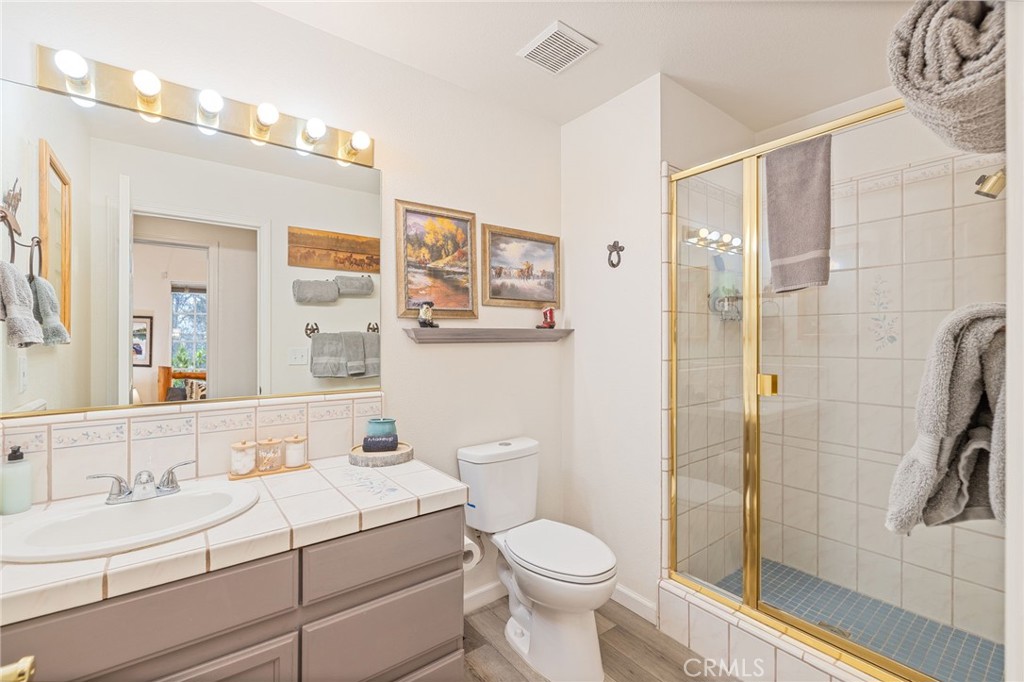 39301 Moonray Lane Oakhurst, CA 93644 - Photo 39 of 55 a bathroom with a sink toilet and shower