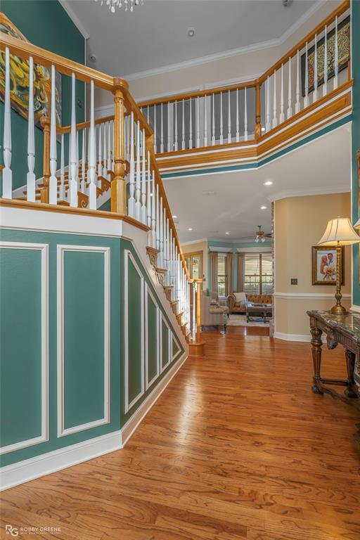 195 Tanglewood Road Homer, LA 71040 - Photo 3 of 37 a view of an entryway with wooden floor and door