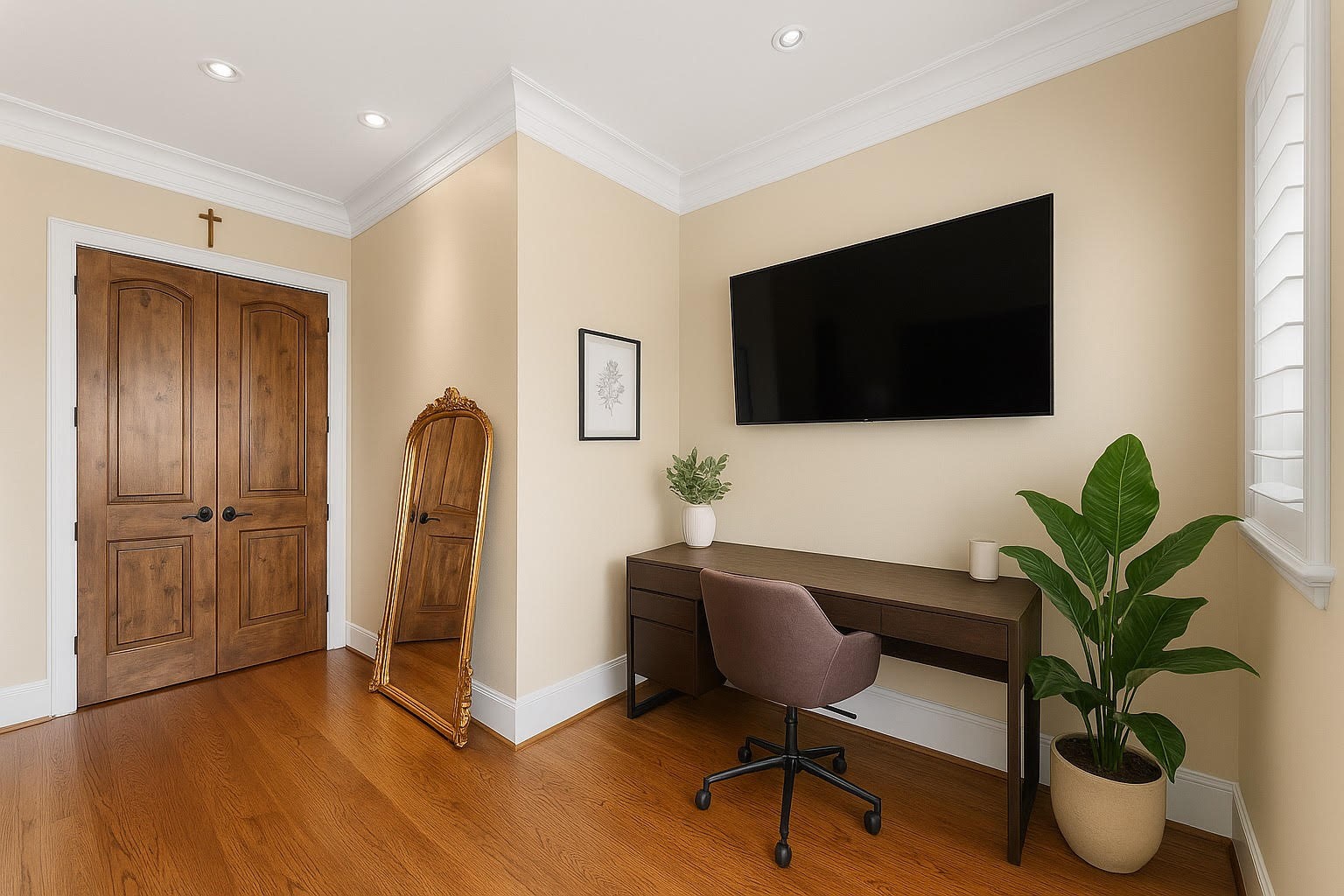 5215 Feagan Street, Unit A Houston, TX 77007 - Photo 19 of 35 a living room with furniture and a potted plant