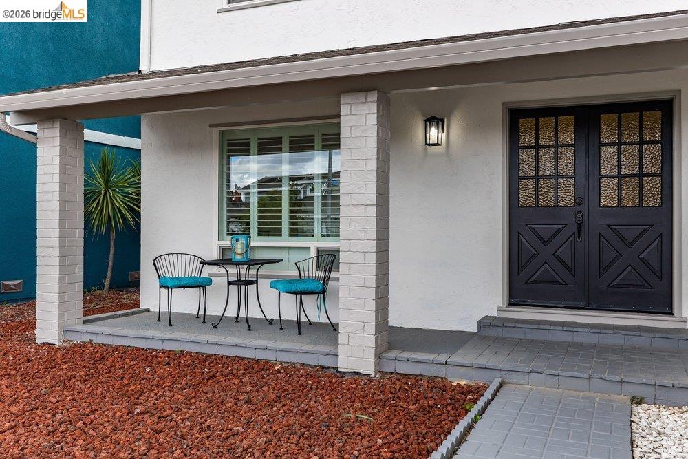 1298 Ribbon Street Foster City, CA 94404 - Photo 13 of 86 Covered front porch featuring brick columns and a paver walkway