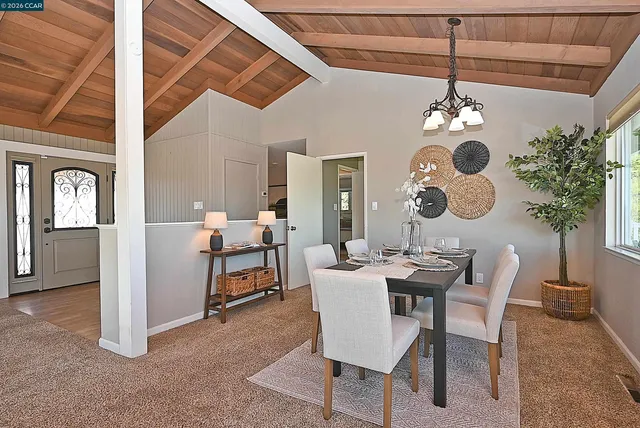 a view of a balcony and wooden floor