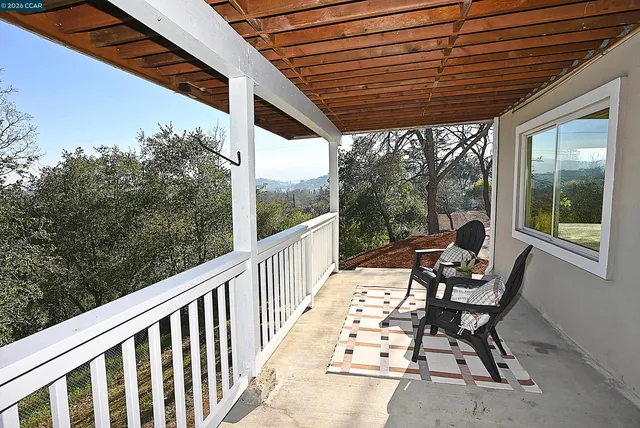 a backyard of a house