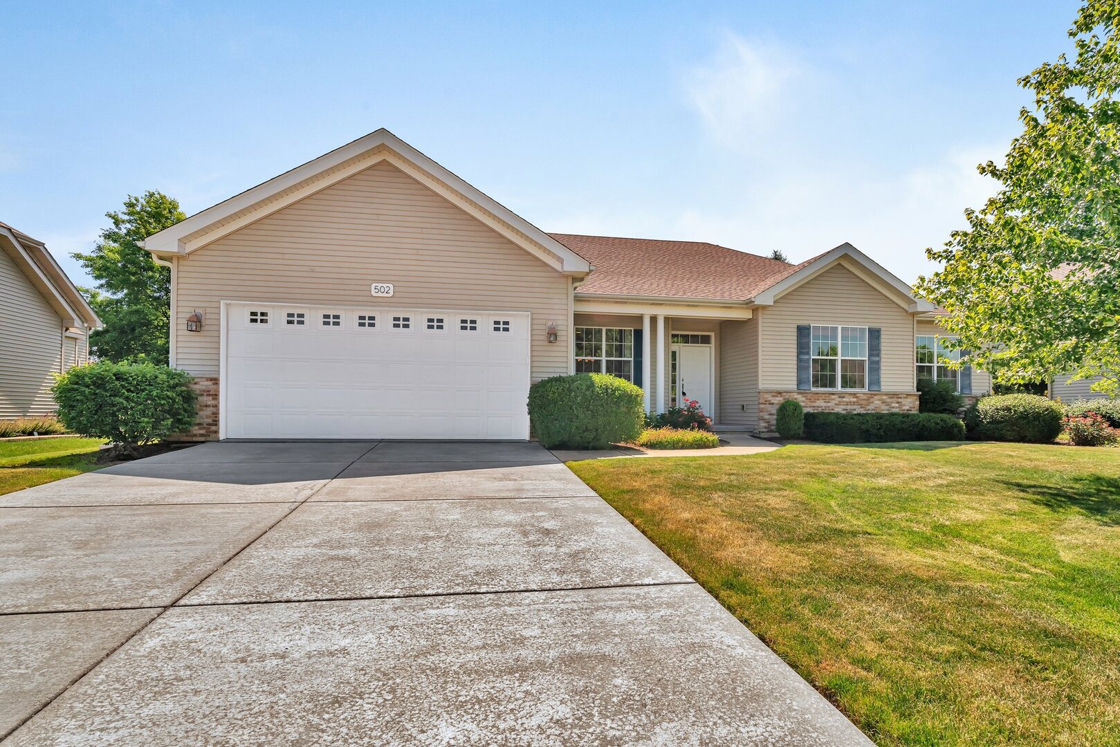 a view of outdoor space yard and front view of a house
