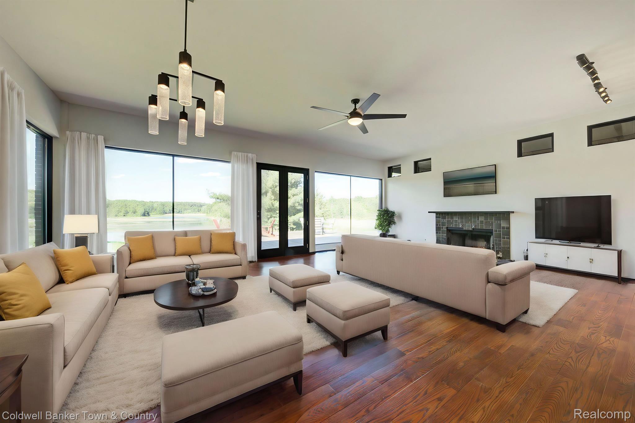 5465 East Allen Road Howell, MI 48855 - Photo 79 of 81 Living and dining virtually staged