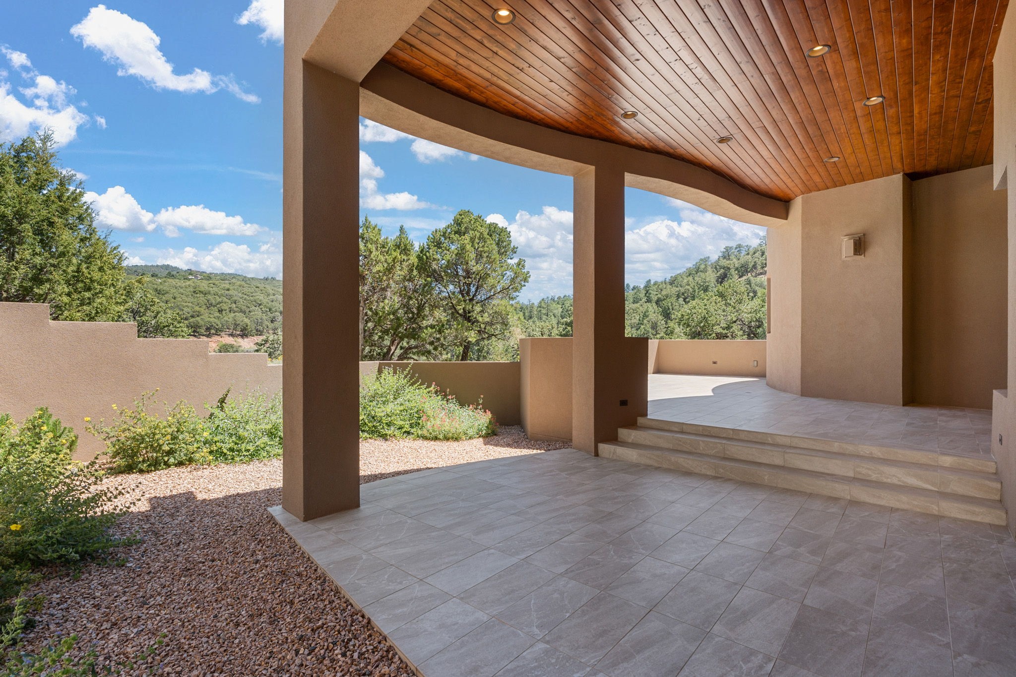 1411 Tesuque Creek Road Santa Fe, NM 87501 - Photo 34 of 45 Rear Portal