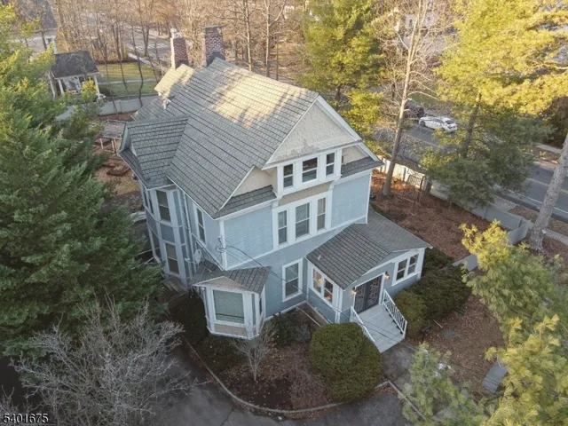 a aerial view of a house