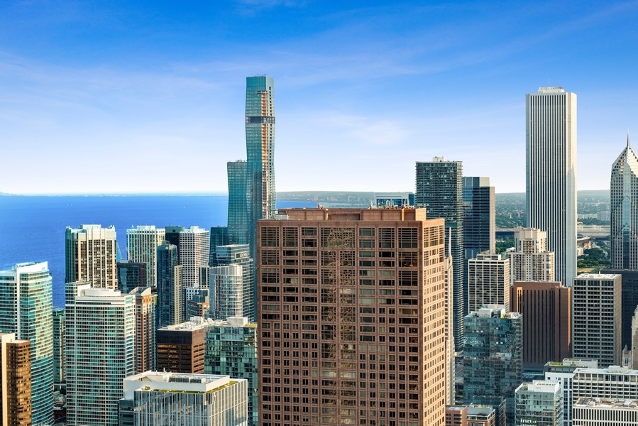 132 East Delaware Place, Unit 6502 Chicago, IL 60611 - Photo 25 of 27 a city view with tall buildings