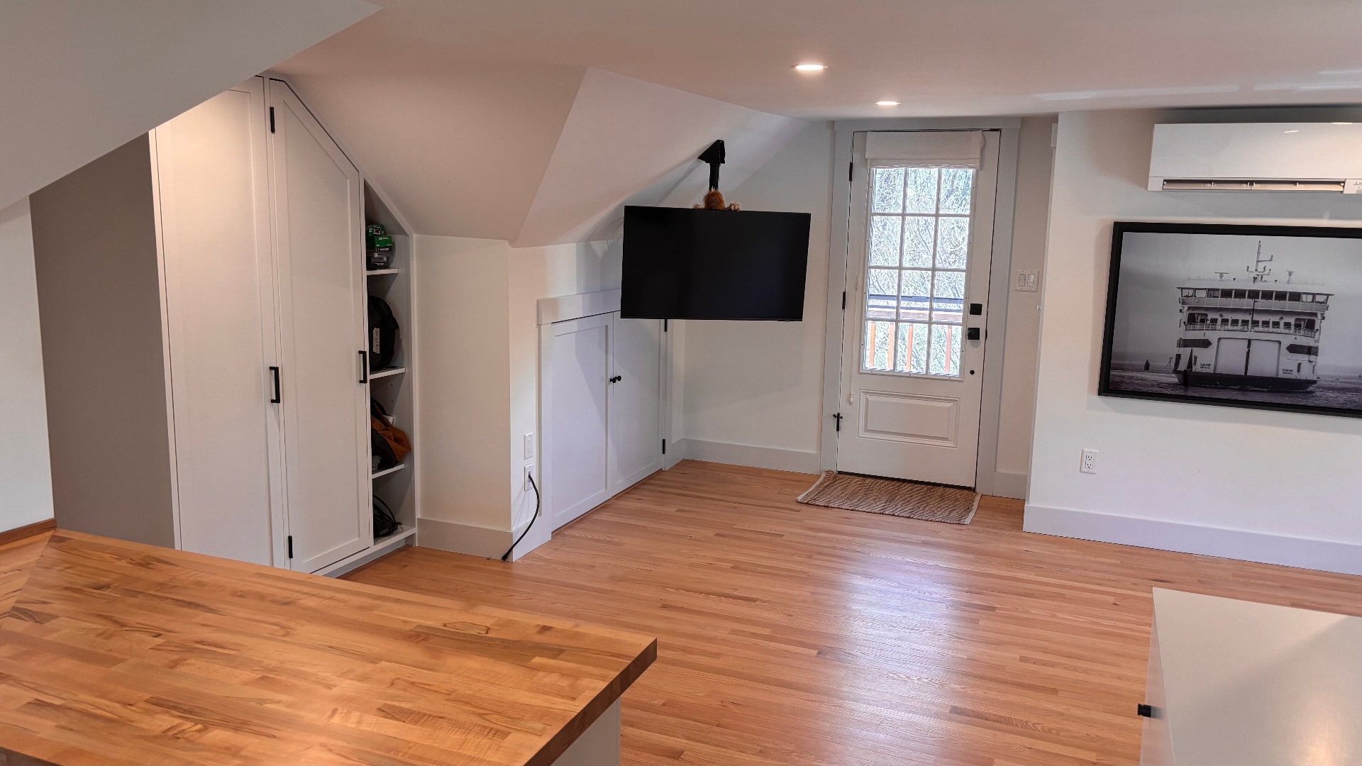 31 North Street Edgartown, MA 02539 - Photo 45 of 49 a view of empty room with wooden floor and fan
